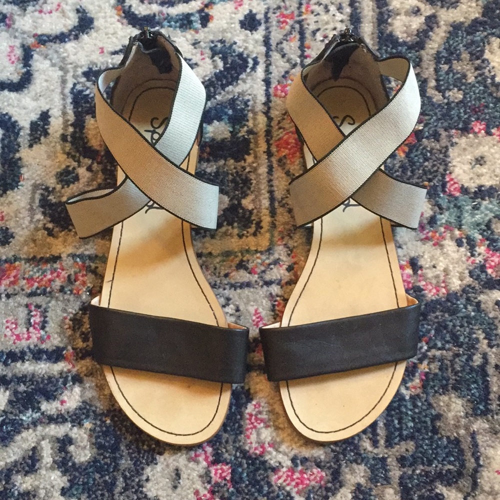 Splendid Elastic Ankle Strap Sandals